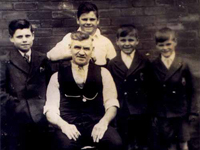 Back Row, L-R: Frederick Fail, Robert Middleton Fail Jnr, William Fail, Thomas Fail, with father Robert Middleton Fail Snr seated (front row) 1931